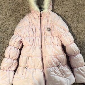 Jessica Simpson Puffer Coat with Faux Fur Trim